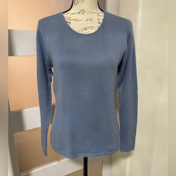 Sutton Cashmere Sweaters - 🍂 Sutton Studio Bloomingdale Cashmere blue Crew Neck Sweater